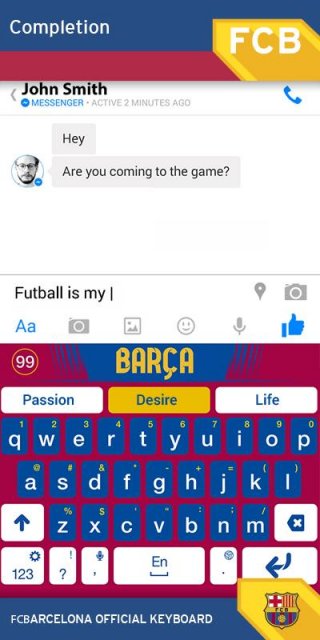 Download FC Barcelona Official Keyboard for Free | Aptoide - Android ...