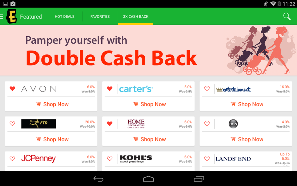 Ebates Cash Back & Coupons Screenshot